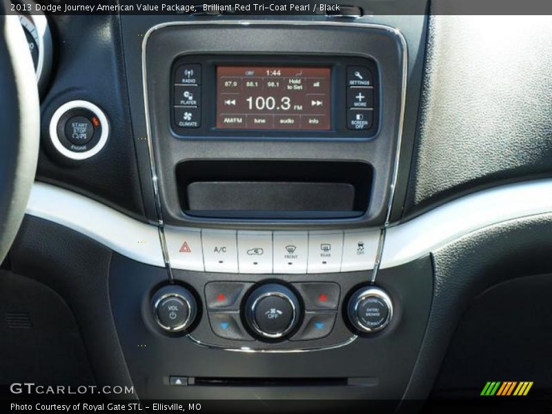 Brilliant Red Tri-Coat Pearl / Black 2013 Dodge Journey American Value Package