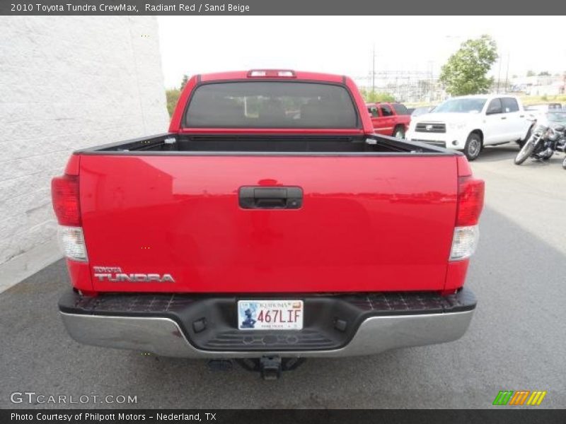 Radiant Red / Sand Beige 2010 Toyota Tundra CrewMax
