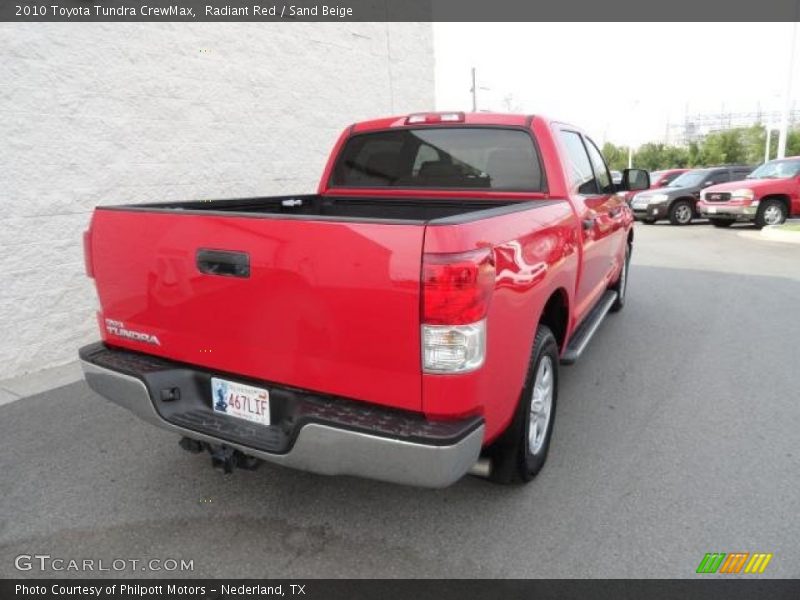 Radiant Red / Sand Beige 2010 Toyota Tundra CrewMax