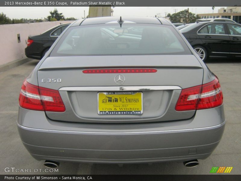 Palladium Silver Metallic / Black 2013 Mercedes-Benz E 350 Coupe