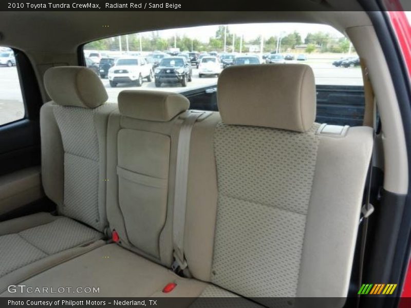 Radiant Red / Sand Beige 2010 Toyota Tundra CrewMax