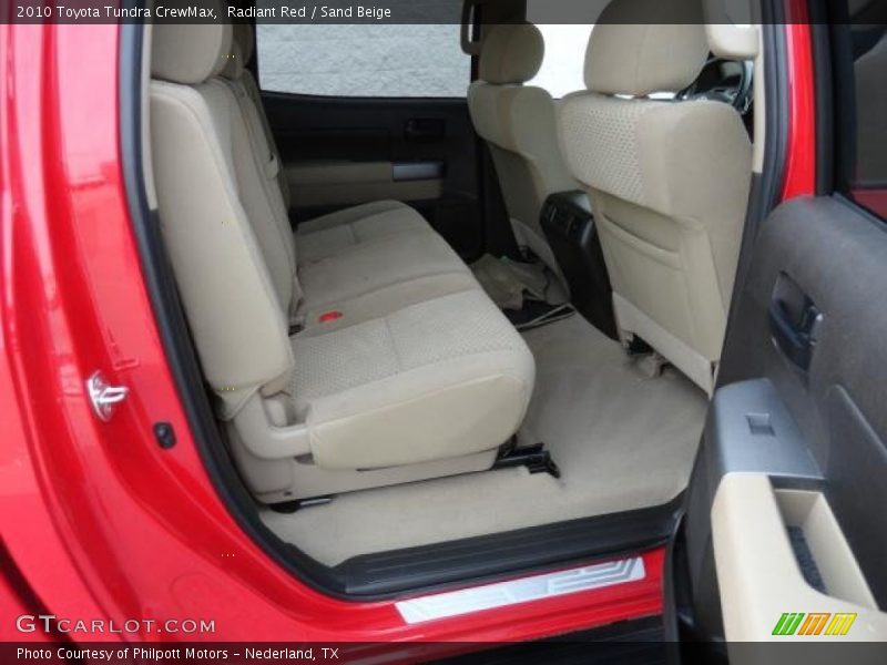 Radiant Red / Sand Beige 2010 Toyota Tundra CrewMax