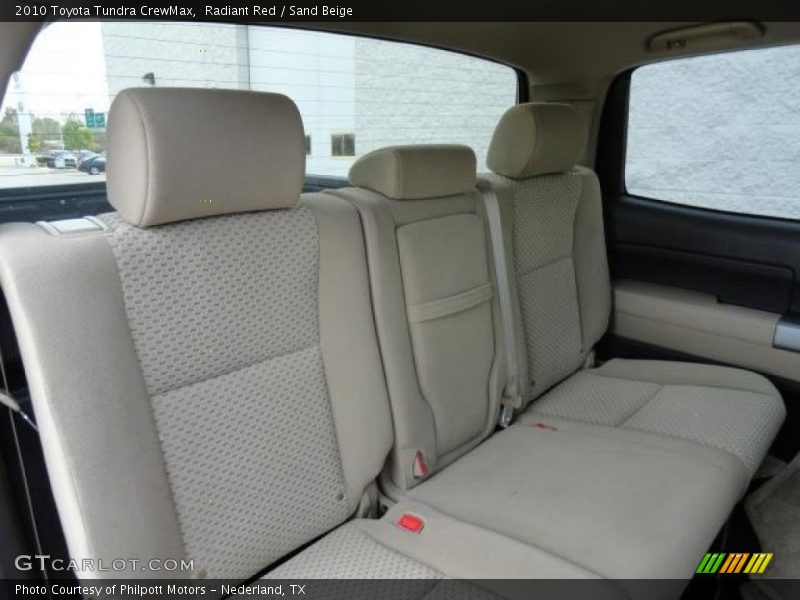 Radiant Red / Sand Beige 2010 Toyota Tundra CrewMax