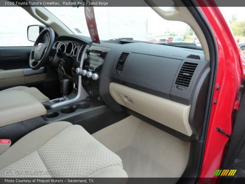 Radiant Red / Sand Beige 2010 Toyota Tundra CrewMax