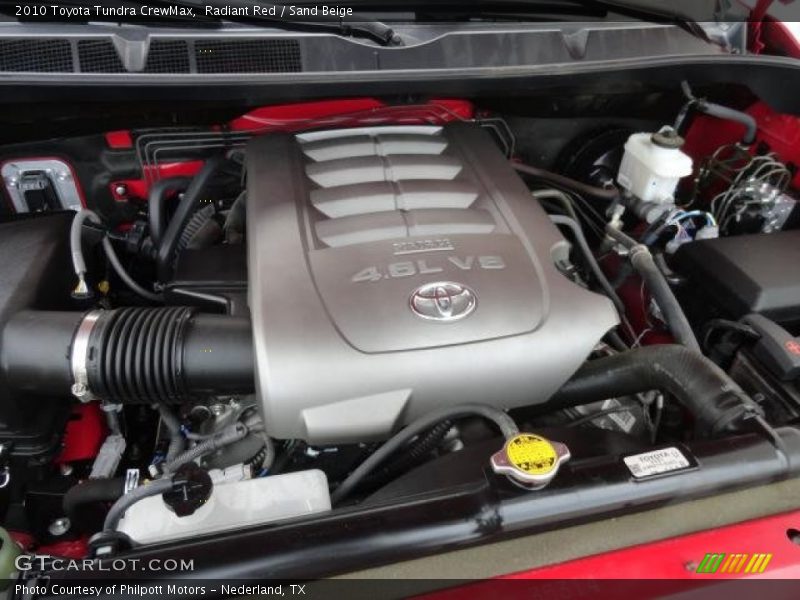 Radiant Red / Sand Beige 2010 Toyota Tundra CrewMax