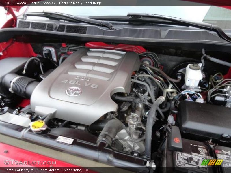 Radiant Red / Sand Beige 2010 Toyota Tundra CrewMax