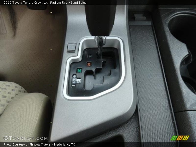 Radiant Red / Sand Beige 2010 Toyota Tundra CrewMax