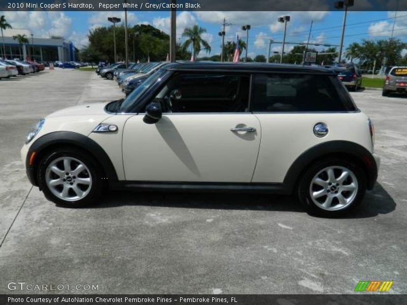 Pepper White / Grey/Carbon Black 2010 Mini Cooper S Hardtop