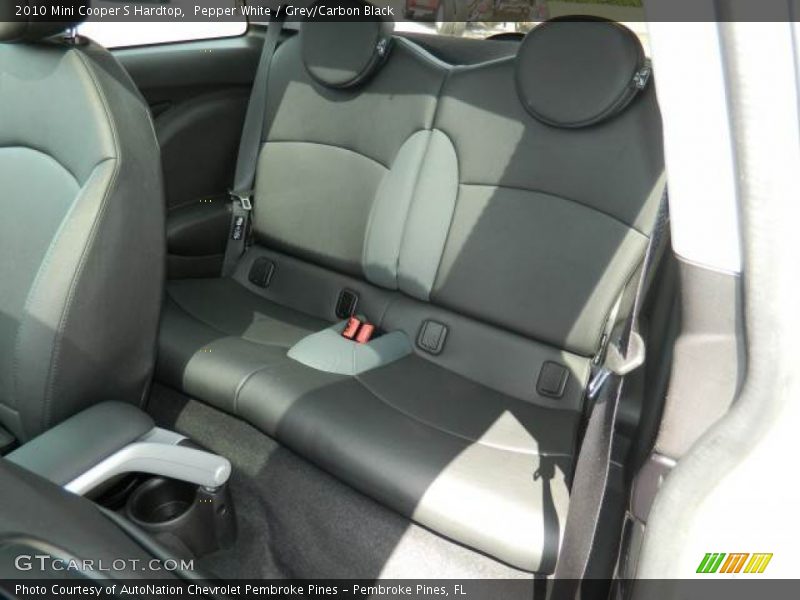 Pepper White / Grey/Carbon Black 2010 Mini Cooper S Hardtop