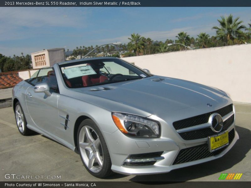 Iridium Silver Metallic / Red/Black 2013 Mercedes-Benz SL 550 Roadster