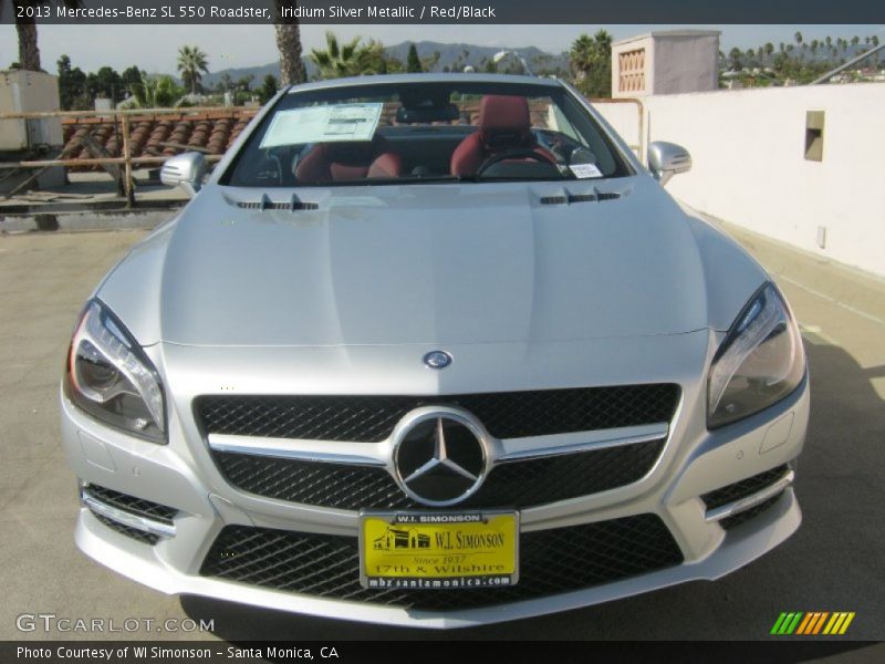 Iridium Silver Metallic / Red/Black 2013 Mercedes-Benz SL 550 Roadster