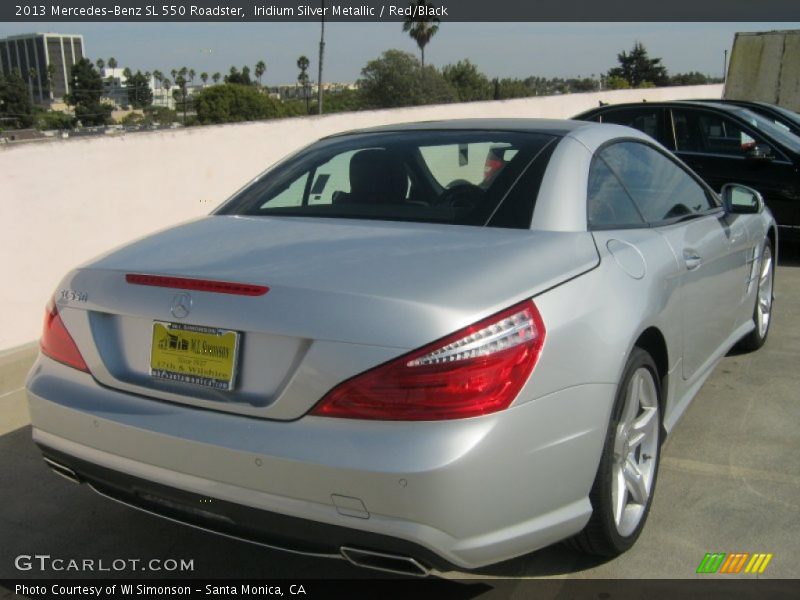Iridium Silver Metallic / Red/Black 2013 Mercedes-Benz SL 550 Roadster