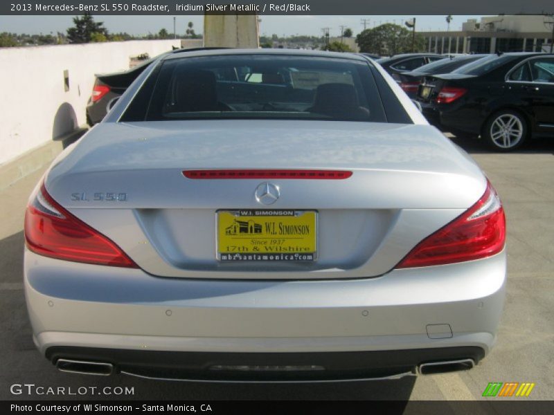 Iridium Silver Metallic / Red/Black 2013 Mercedes-Benz SL 550 Roadster