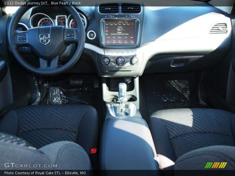 Blue Pearl / Black 2012 Dodge Journey SXT