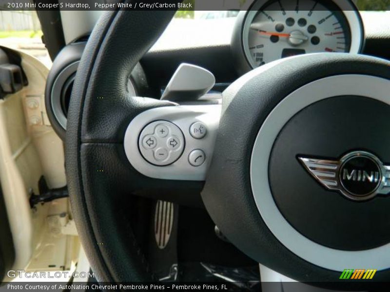 Pepper White / Grey/Carbon Black 2010 Mini Cooper S Hardtop