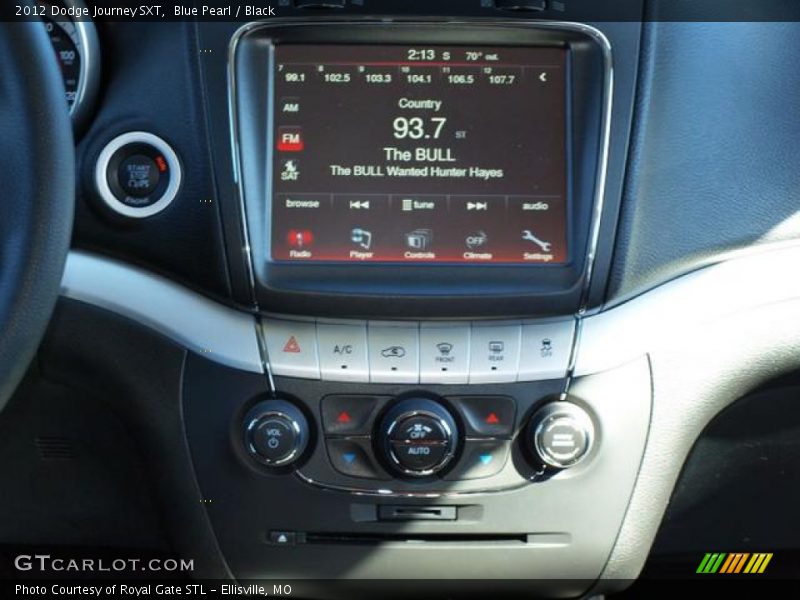 Blue Pearl / Black 2012 Dodge Journey SXT