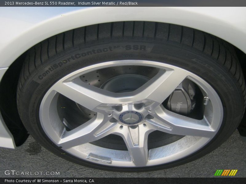 Iridium Silver Metallic / Red/Black 2013 Mercedes-Benz SL 550 Roadster