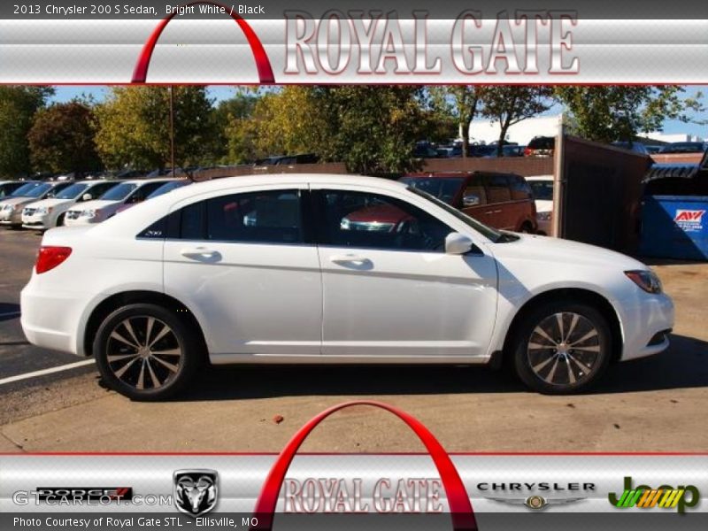 Bright White / Black 2013 Chrysler 200 S Sedan