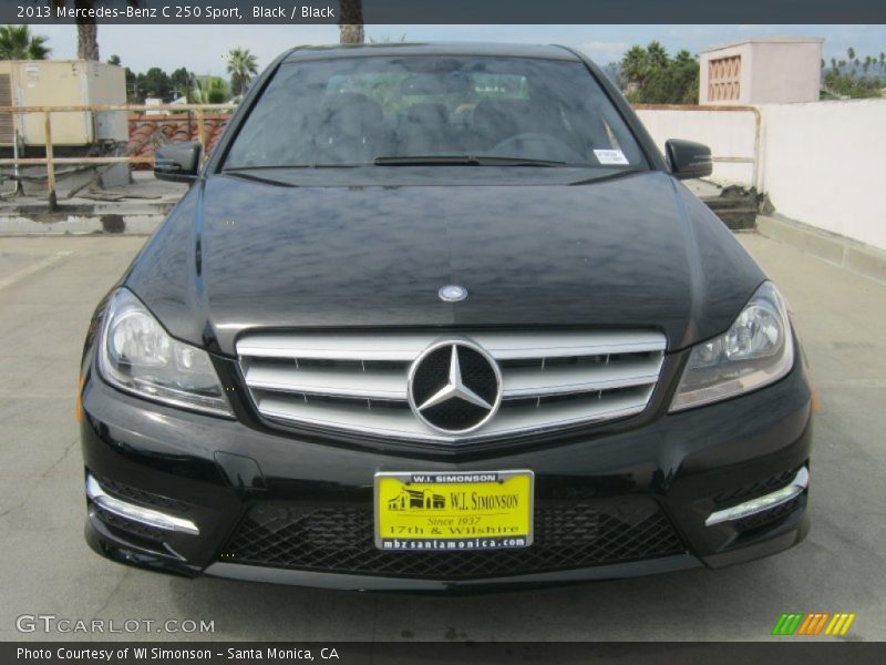Black / Black 2013 Mercedes-Benz C 250 Sport