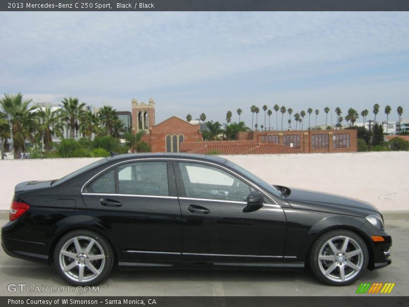 Black / Black 2013 Mercedes-Benz C 250 Sport