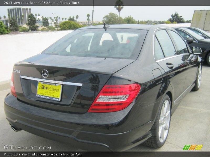 Black / Black 2013 Mercedes-Benz C 250 Sport