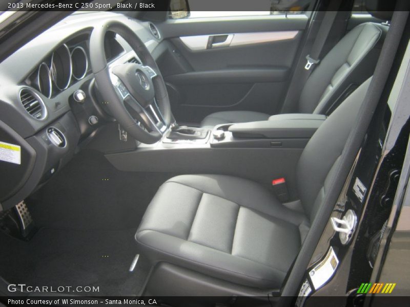 Black / Black 2013 Mercedes-Benz C 250 Sport