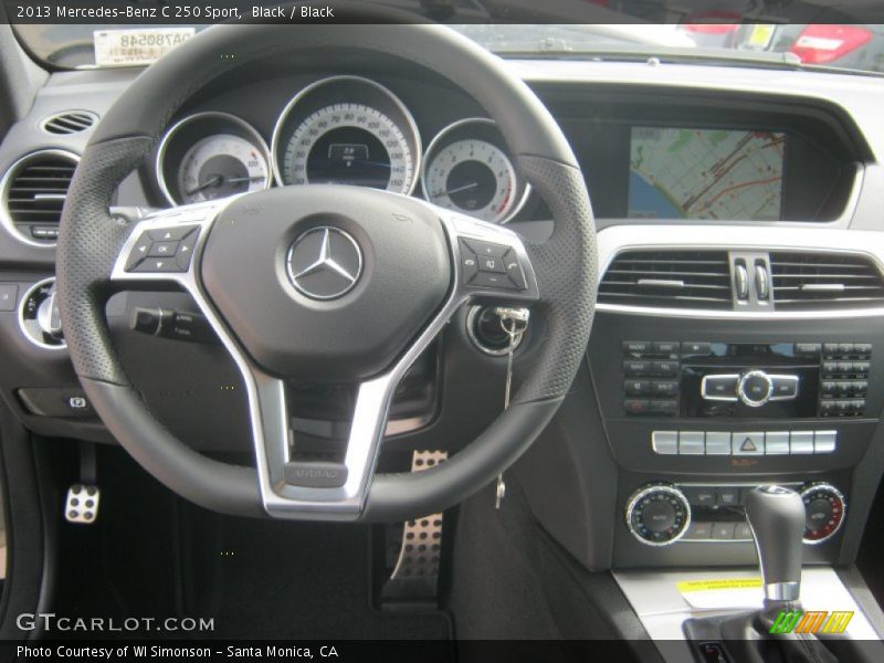 Black / Black 2013 Mercedes-Benz C 250 Sport
