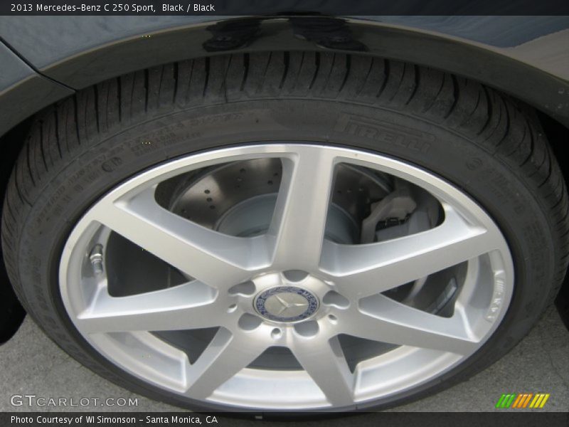 Black / Black 2013 Mercedes-Benz C 250 Sport