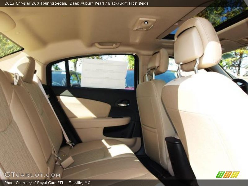 Deep Auburn Pearl / Black/Light Frost Beige 2013 Chrysler 200 Touring Sedan