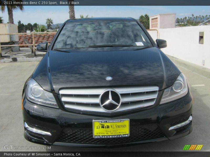Black / Black 2013 Mercedes-Benz C 250 Sport
