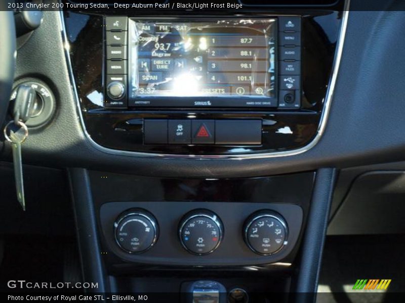 Deep Auburn Pearl / Black/Light Frost Beige 2013 Chrysler 200 Touring Sedan