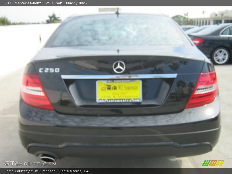 Black / Black 2013 Mercedes-Benz C 250 Sport