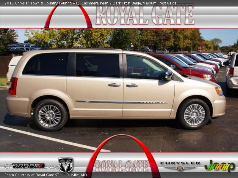 Cashmere Pearl / Dark Frost Beige/Medium Frost Beige 2013 Chrysler Town & Country Touring - L