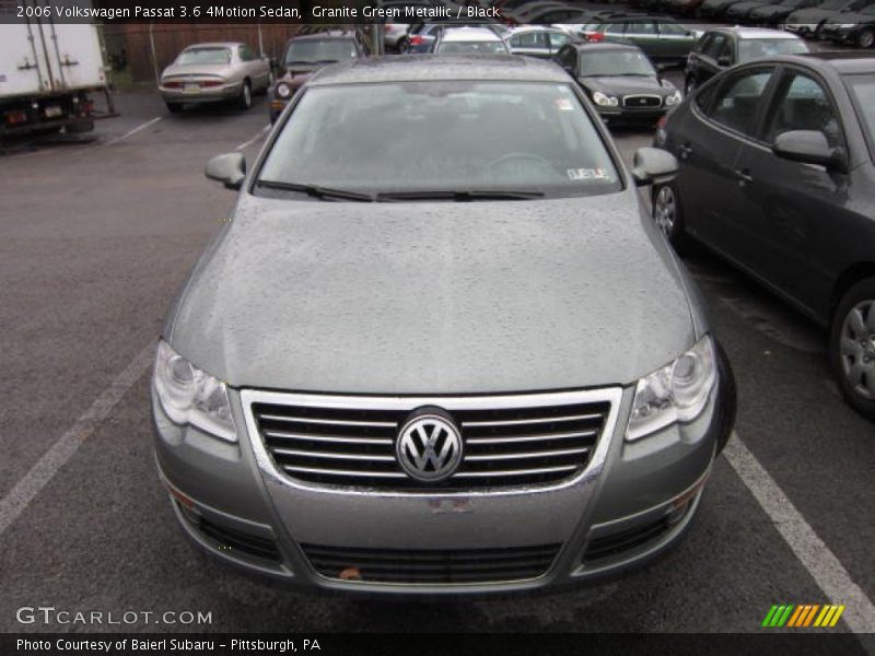 Granite Green Metallic / Black 2006 Volkswagen Passat 3.6 4Motion Sedan