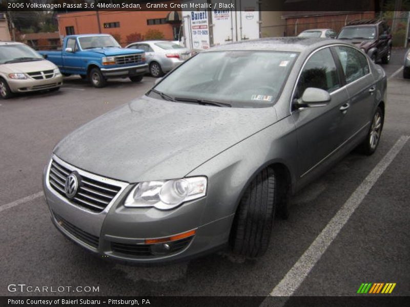 Granite Green Metallic / Black 2006 Volkswagen Passat 3.6 4Motion Sedan