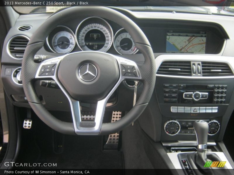 Black / Black 2013 Mercedes-Benz C 250 Sport