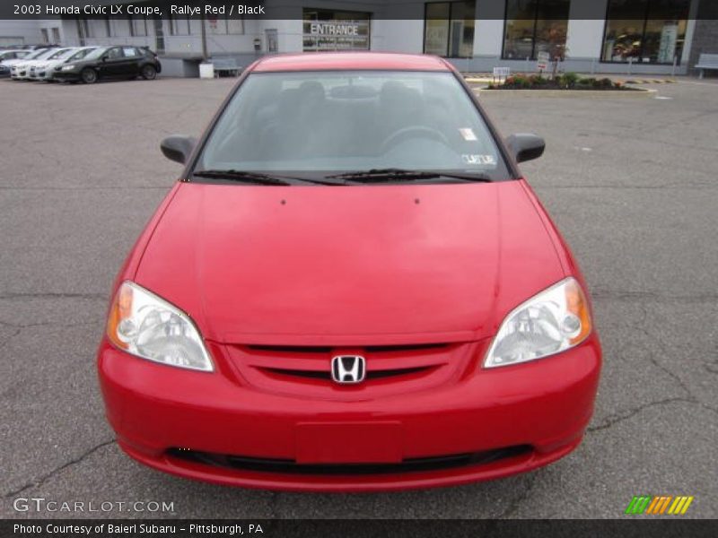 Rallye Red / Black 2003 Honda Civic LX Coupe