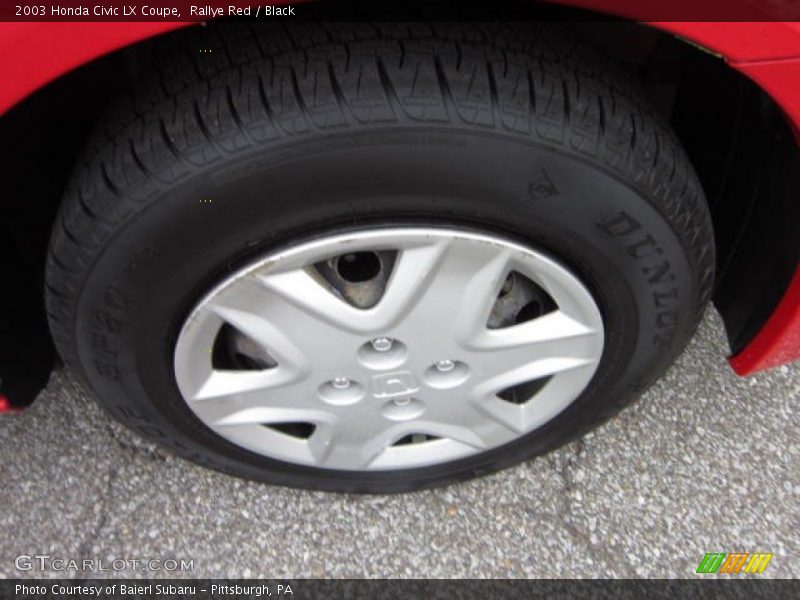 Rallye Red / Black 2003 Honda Civic LX Coupe