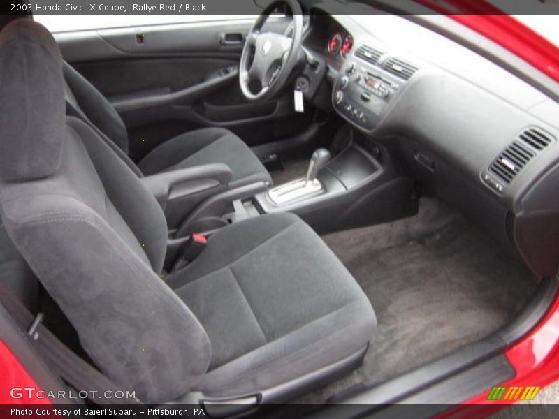 Rallye Red / Black 2003 Honda Civic LX Coupe