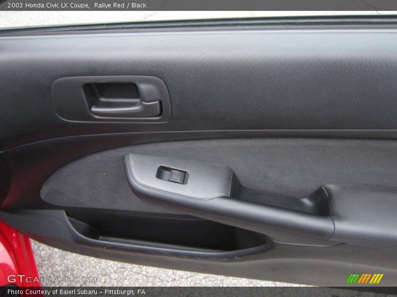 Rallye Red / Black 2003 Honda Civic LX Coupe