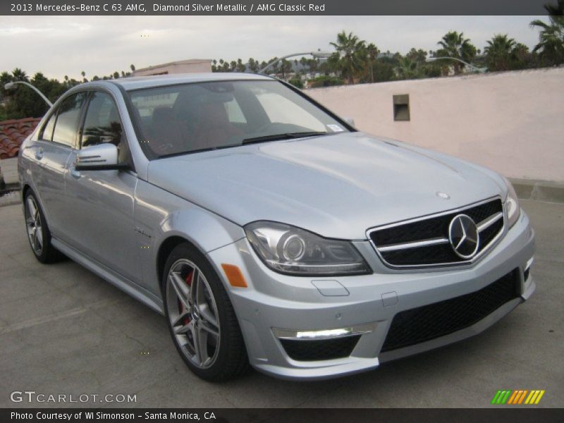Front 3/4 View of 2013 C 63 AMG