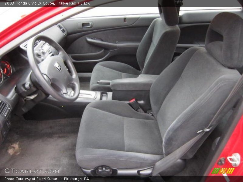Rallye Red / Black 2003 Honda Civic LX Coupe