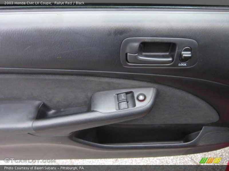 Rallye Red / Black 2003 Honda Civic LX Coupe