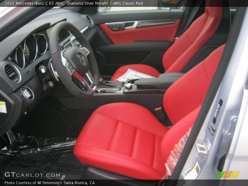 AMG Classic Red Interior - 2013 C 63 AMG 