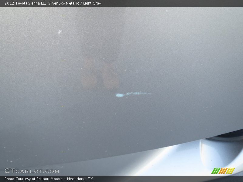 Silver Sky Metallic / Light Gray 2012 Toyota Sienna LE