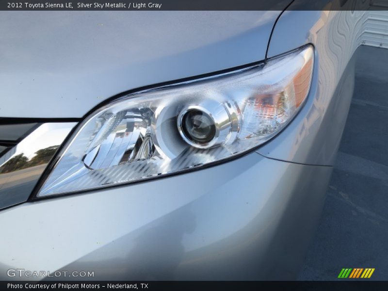 Silver Sky Metallic / Light Gray 2012 Toyota Sienna LE