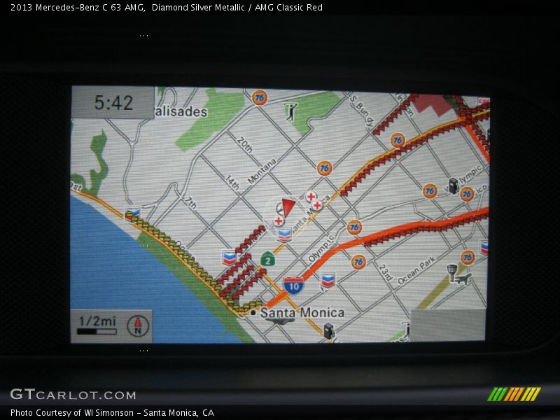 Navigation of 2013 C 63 AMG