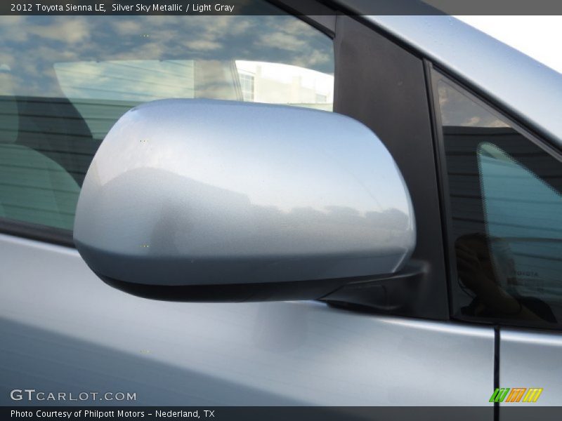 Silver Sky Metallic / Light Gray 2012 Toyota Sienna LE