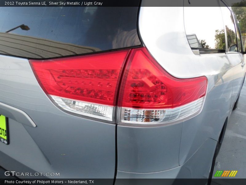 Silver Sky Metallic / Light Gray 2012 Toyota Sienna LE