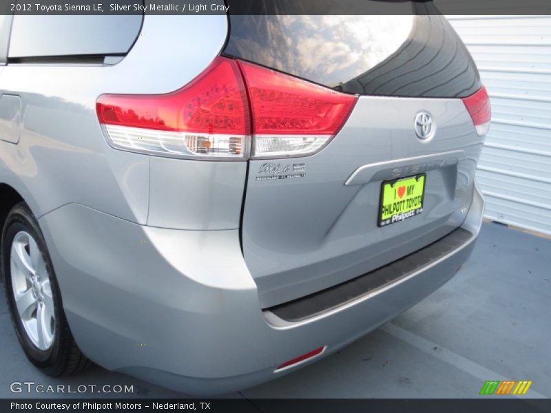 Silver Sky Metallic / Light Gray 2012 Toyota Sienna LE